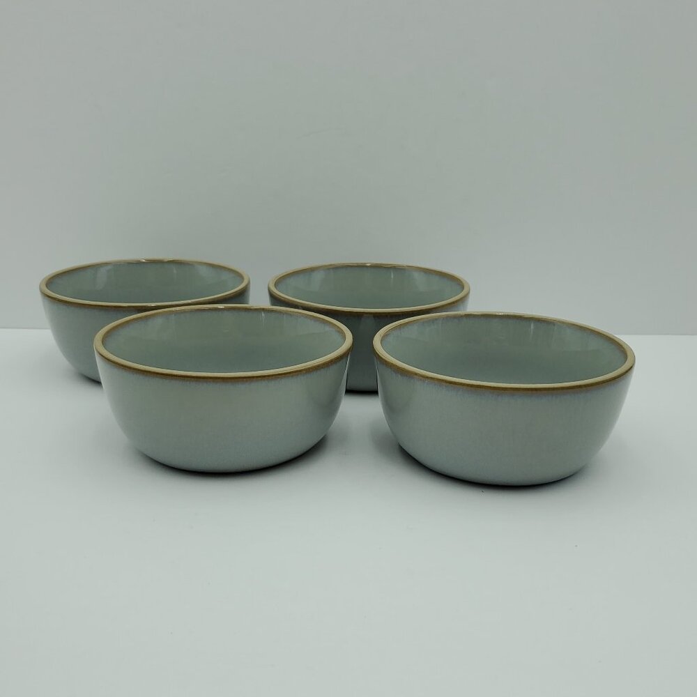 Magnolia Hearth & Hand Mini Bowls Gray Glazed Stoneware Dessert Fruit Sauce Bowl